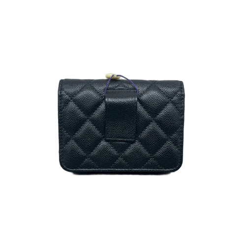 Chanel Quilted Waist Belt Bag Caviar Black