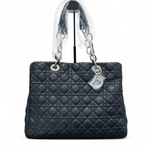Dior Large Dior Soft Shopping Tote Calfskin Black
