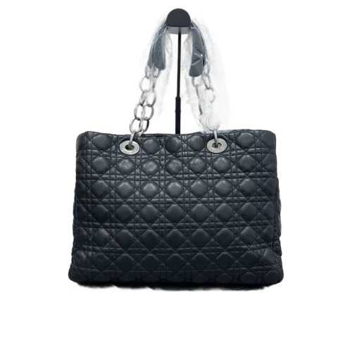 Dior Large Dior Soft Shopping Tote Calfskin Black