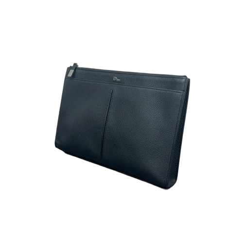 Dior Bill Pouch Grained Calfskin Black