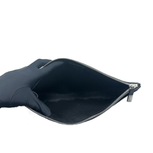 Dior Bill Pouch Grained Calfskin Black