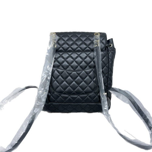 Chanel Quilted Small Salzburg Backpack Lambskin Black