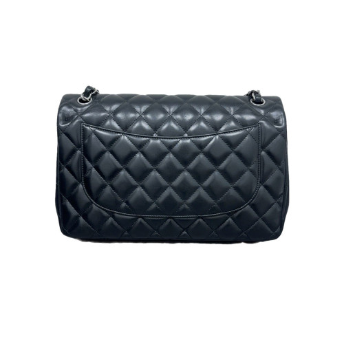 Chanel Quilted Jumbo Double Flap Calfskin Black