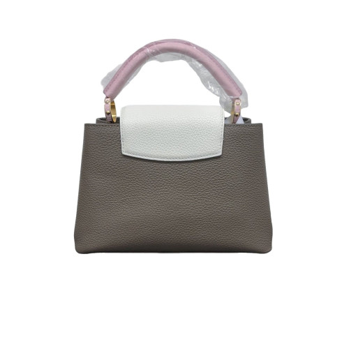 Louis Vuitton Capucines BB Calfskin Pink Grey White