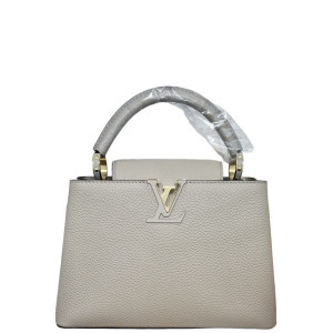 Louis Vuitton Capucines BB Calfskin Grey
