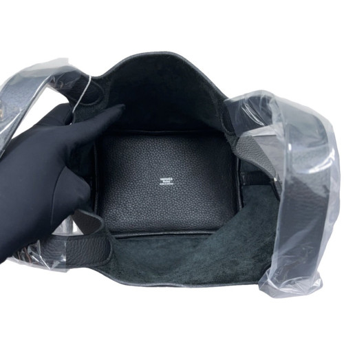Hermes Picotin 18 Taurillon Clemence 89 Noir Hermes Picotin 18 Taurillon Clemence 89 Noir