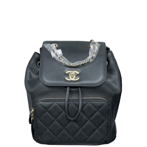 Chanel Quilted Small Business Affinity Backpack Grained Calfskin Black Chanel Quilted Small Business Affinity Backpack Grained Calfskin Black