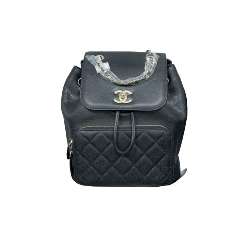 Chanel Quilted Small Business Affinity Backpack Grained Calfskin Black Chanel Quilted Small Business Affinity Backpack Grained Calfskin Black
