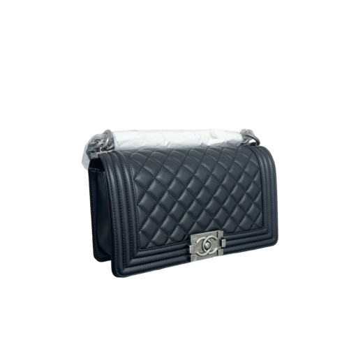 Chanel Quilted Medium Boy Flap Calfskin Black