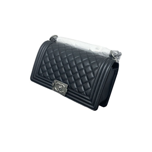 Chanel Quilted Medium Boy Flap Calfskin Black