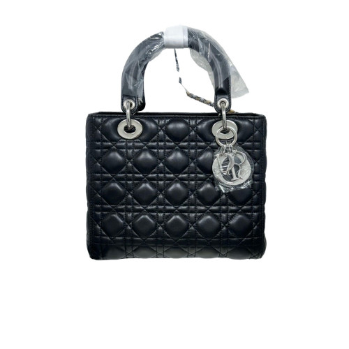 Dior Medium Lady Dior Calfskin Black