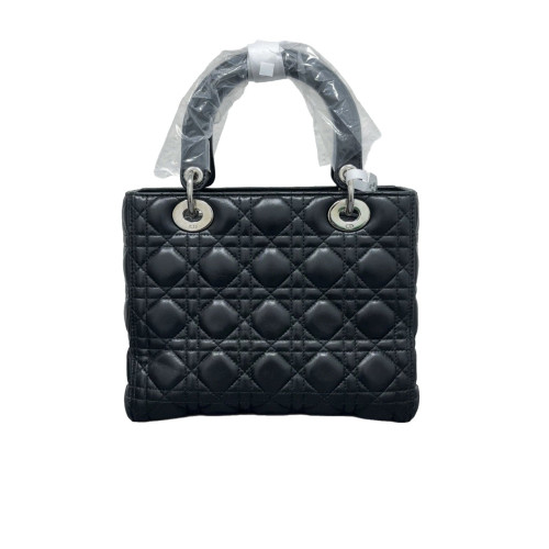 Dior Medium Lady Dior Calfskin Black