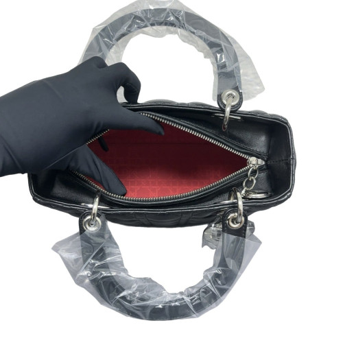 Dior Medium Lady Dior Calfskin Black