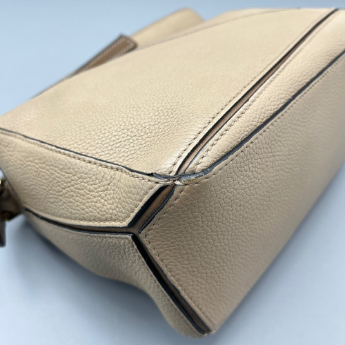 Loewe Small Puzzle Grained Calfskin Calfskin Beige Brown Loewe Small Puzzle Grained Calfskin Calfskin Beige Brown