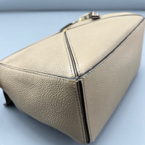 Loewe Small Puzzle Grained Calfskin Calfskin Beige Brown Loewe Small Puzzle Grained Calfskin Calfskin Beige Brown