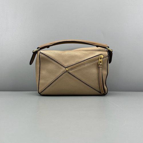 Loewe Small Puzzle Grained Calfskin Calfskin Beige Brown Loewe Small Puzzle Grained Calfskin Calfskin Beige Brown