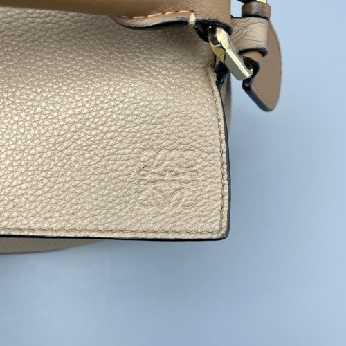 Loewe Small Puzzle Grained Calfskin Calfskin Beige Brown Loewe Small Puzzle Grained Calfskin Calfskin Beige Brown