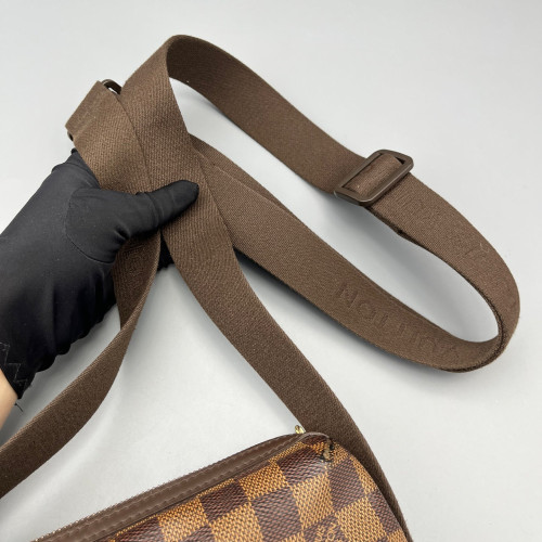 Louis Vuitton Crossbody Bag Damier Ebene Dark Brown Light Brown Louis Vuitton Crossbody Bag Damier Ebene Dark Brown Light Brown
