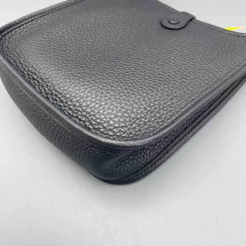 Hermes Mini Evelyne Taurillon Clemence 89 Noir