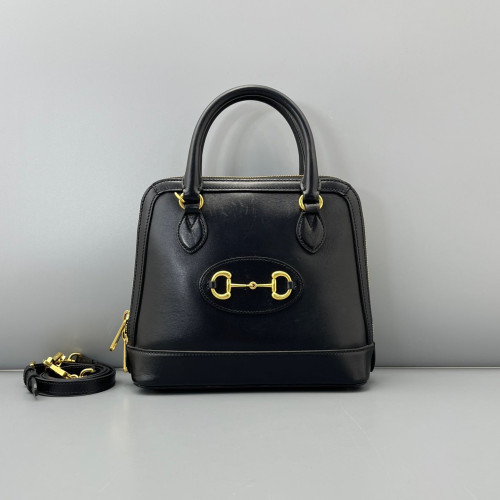 Gucci Horsebit Small Horsebit 1955 Top Handle Calfskin Black