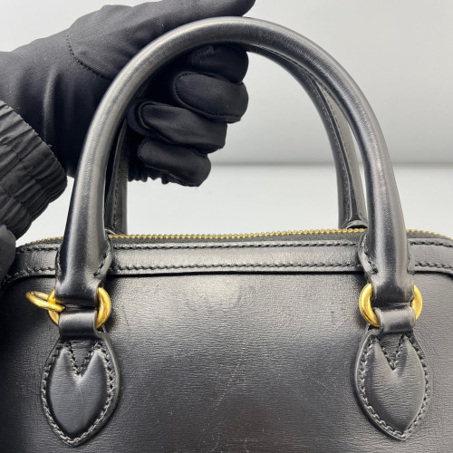 Gucci Horsebit Small Horsebit 1955 Top Handle Calfskin Black