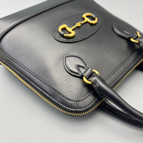 Gucci Horsebit Small Horsebit 1955 Top Handle Calfskin Black
