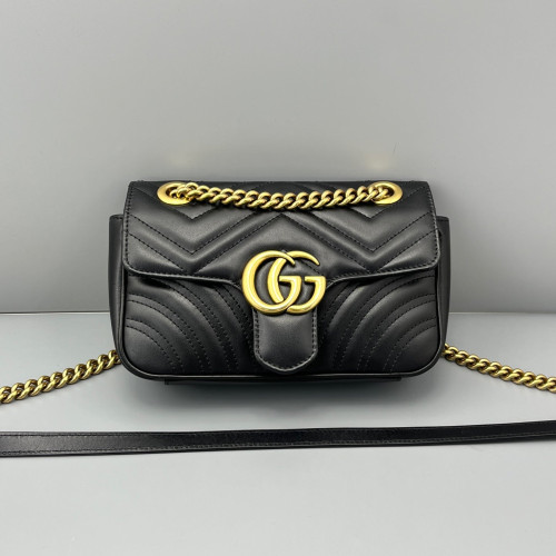 Gucci Mini GG Marmont Calfskin Black