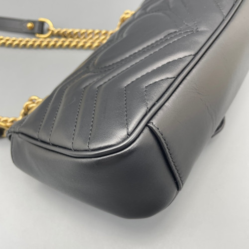 Gucci Mini GG Marmont Calfskin Black