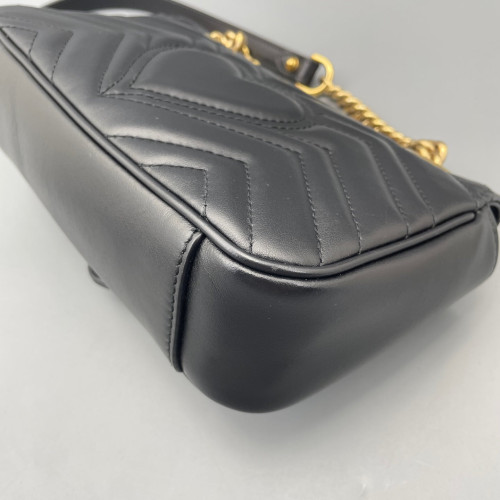 Gucci Mini GG Marmont Calfskin Black