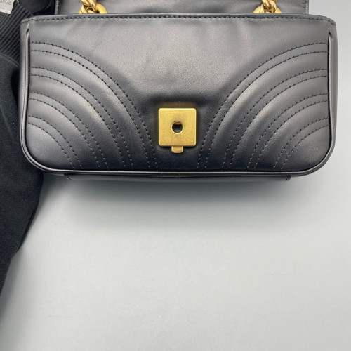 Gucci Mini GG Marmont Calfskin Black
