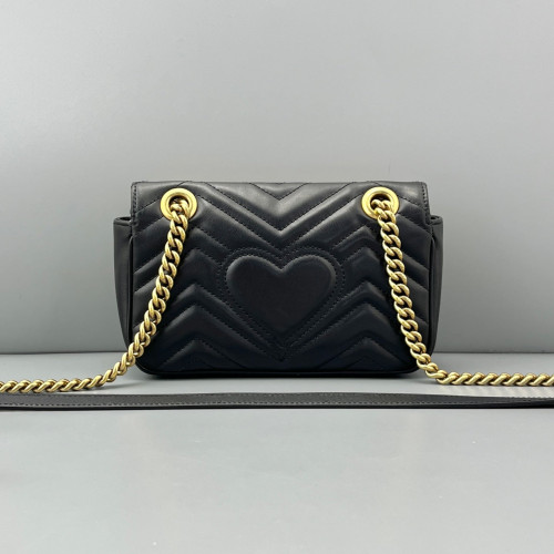 Gucci Mini GG Marmont Calfskin Black