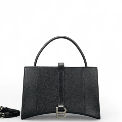 Balenciaga Two-Way Bag Grained Calfskin Black