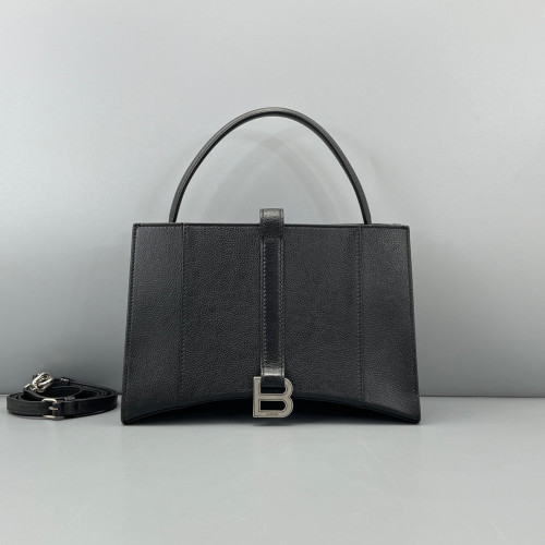 Balenciaga Two-Way Bag Grained Calfskin Black