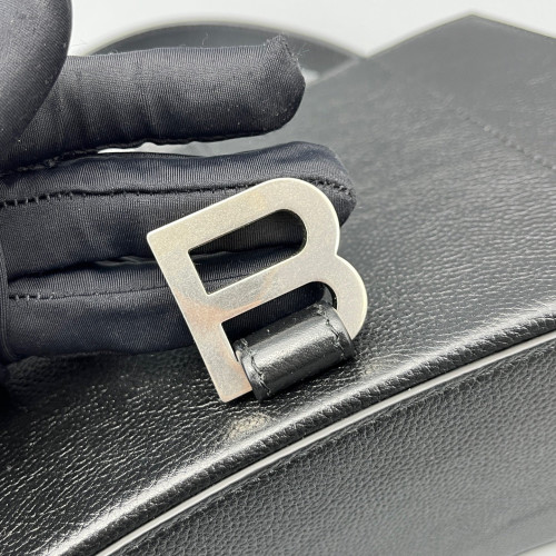 Balenciaga Two-Way Bag Grained Calfskin Black