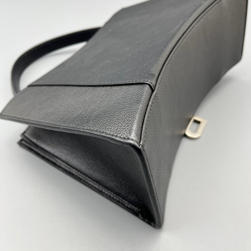 Balenciaga Two-Way Bag Grained Calfskin Black
