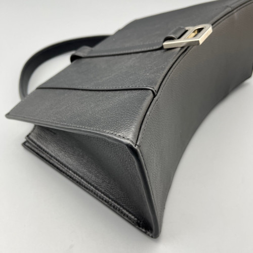 Balenciaga Two-Way Bag Grained Calfskin Black
