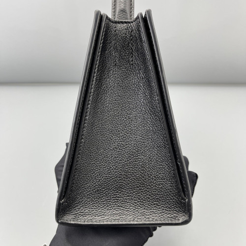 Balenciaga Two-Way Bag Grained Calfskin Black