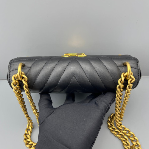 Louis Vuitton New Wave Chain Bag PM Calfskin Black