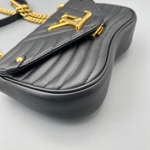 Louis Vuitton New Wave Chain Bag PM Calfskin Black