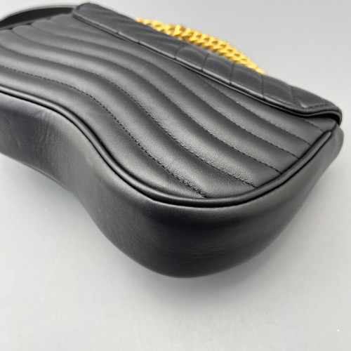 Louis Vuitton New Wave Chain Bag PM Calfskin Black