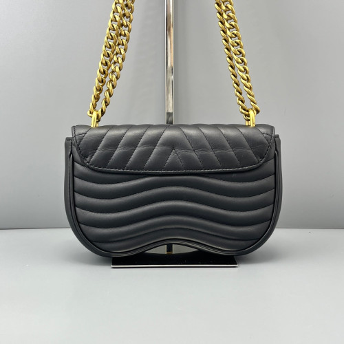 Louis Vuitton New Wave Chain Bag PM Calfskin Black