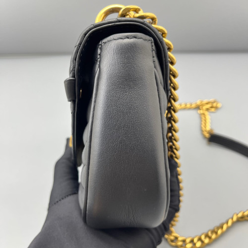 Louis Vuitton New Wave Chain Bag PM Calfskin Black