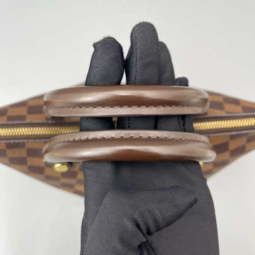 Louis Vuitton Siena Tote PM Damier Ebene Calfskin Dark Brown Light Brown
