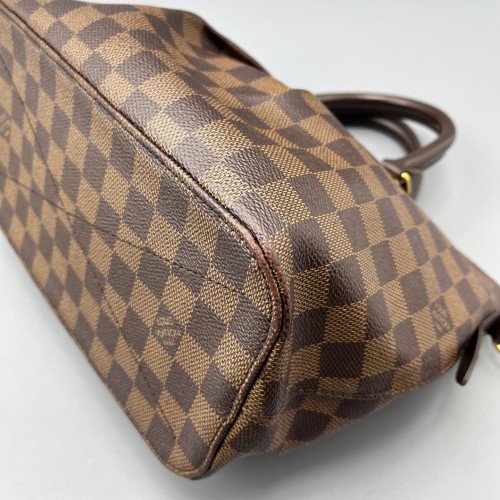 Louis Vuitton Siena Tote PM Damier Ebene Calfskin Dark Brown Light Brown