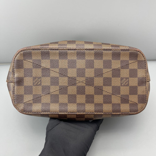 Louis Vuitton Siena Tote PM Damier Ebene Calfskin Dark Brown Light Brown