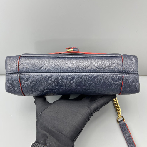 Louis Vuitton Messenger Empreinte Monogram Calfskin Dark Blue Red
