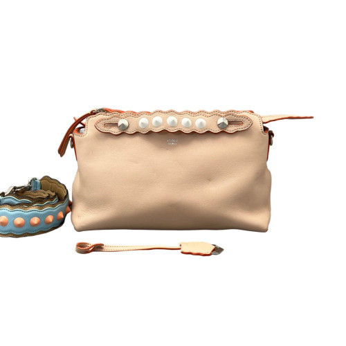 Fendi By The Way Medium Calfskin Light Tan Blue