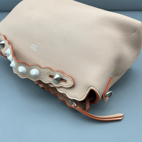 Fendi By The Way Medium Calfskin Light Tan Blue