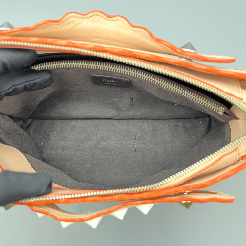 Fendi By The Way Medium Calfskin Light Tan Blue