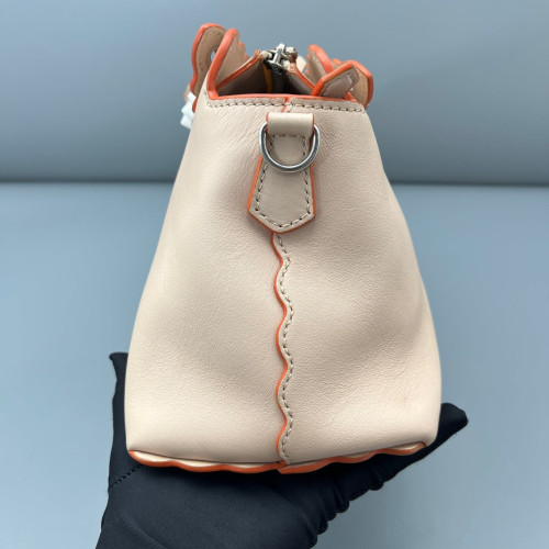 Fendi By The Way Medium Calfskin Light Tan Blue